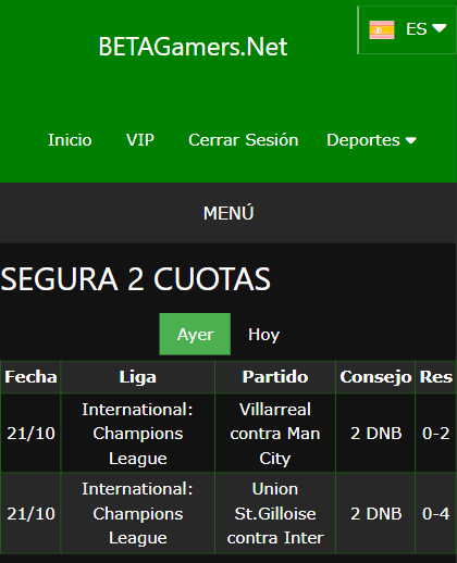 boleto de apuesta vip ganada